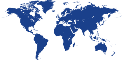 Ansicht einer Weltkarte für die Paletten-Lieferung